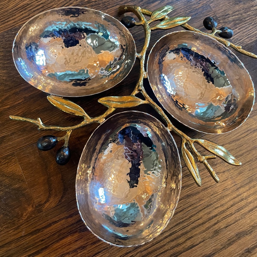 Michael Aram Olive Branch Triple Dish